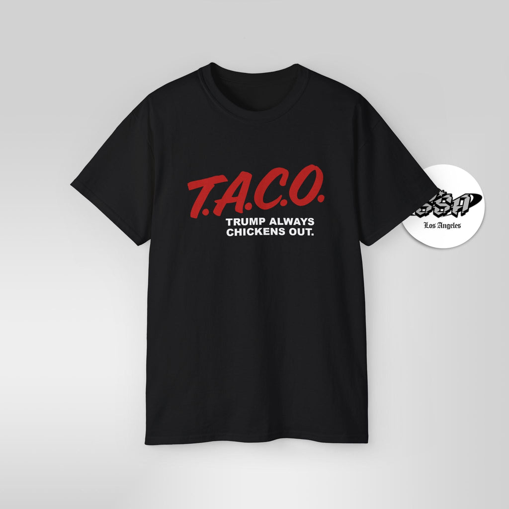 T.A.C.O. Parody Shirt – Retro D.A.R.E. Style | Funny Trump Meme Tee - Stonk Shark Co.