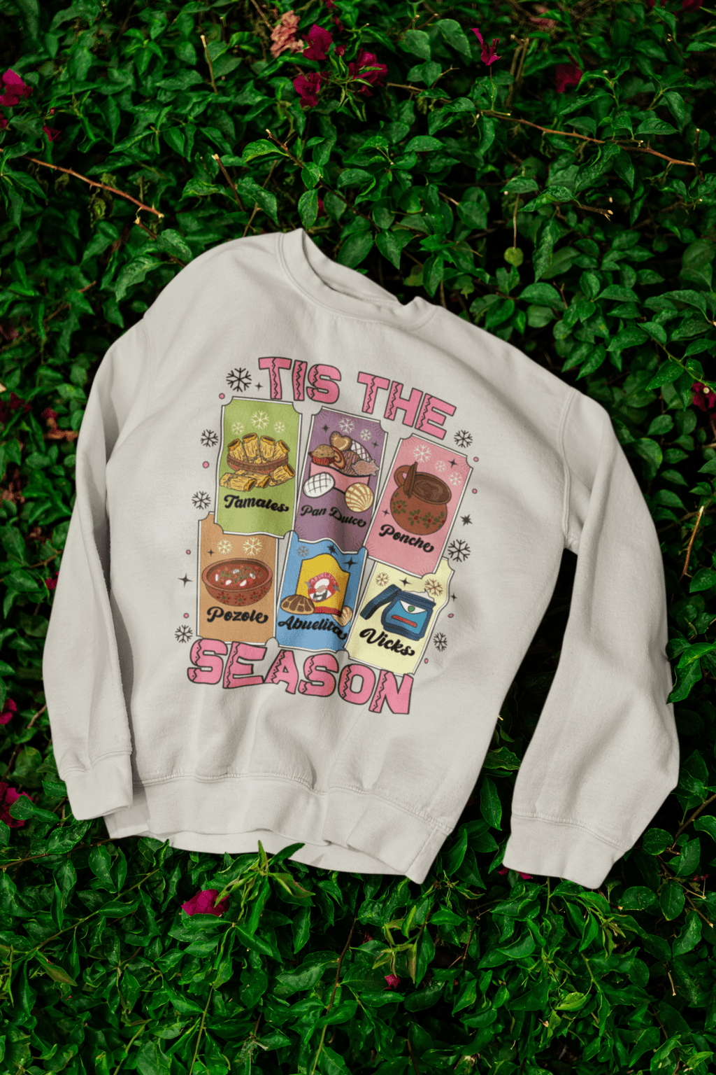 TIS THE SEASON - UGLY XMAS SWEATER Holiday "Latino Traditions" - Stonk Shark Co.