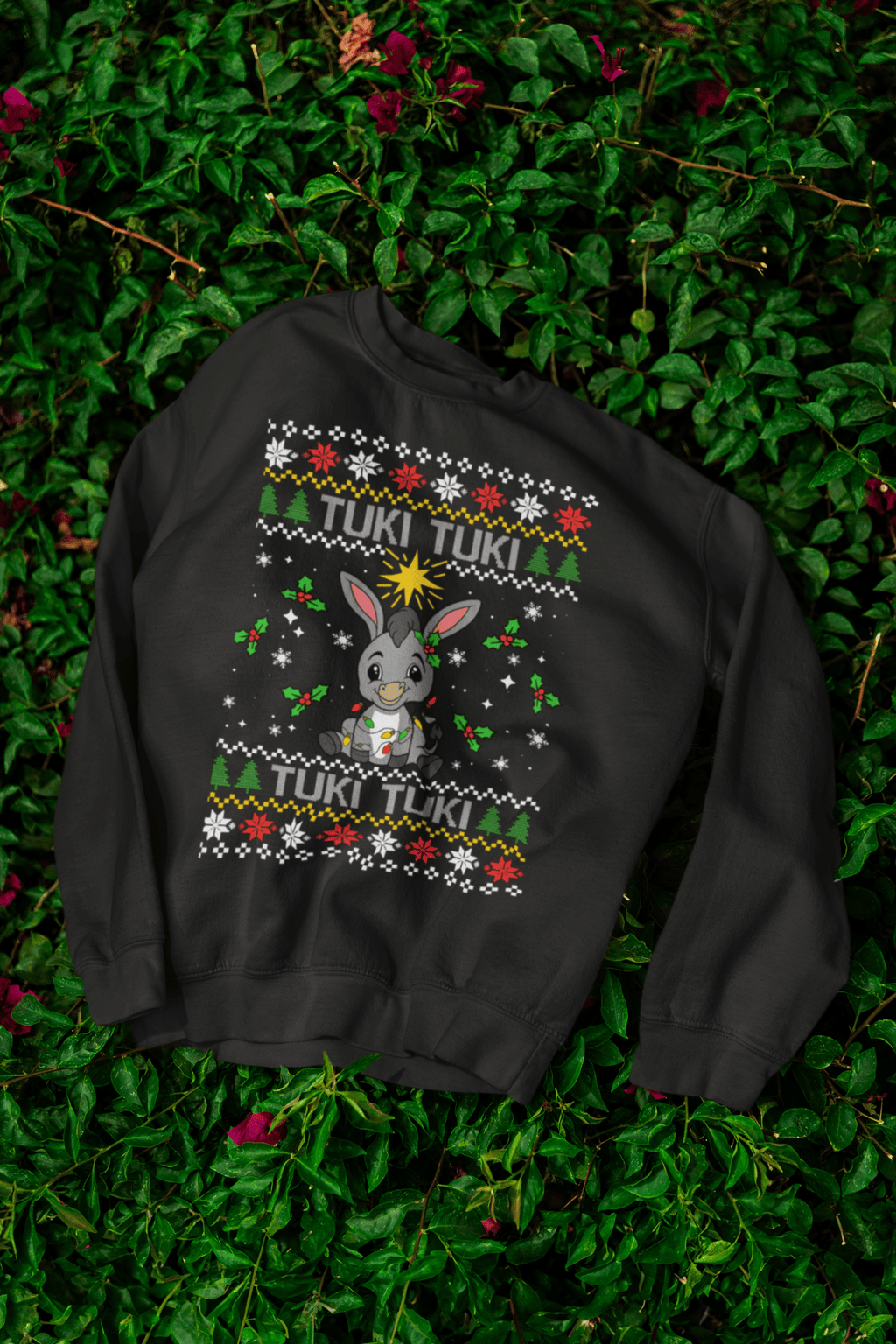 TUKI TUKI - UGLY XMAS SWEATER "Burrito Sabanero" Festive Holiday Sweater - Stonk Shark Co.