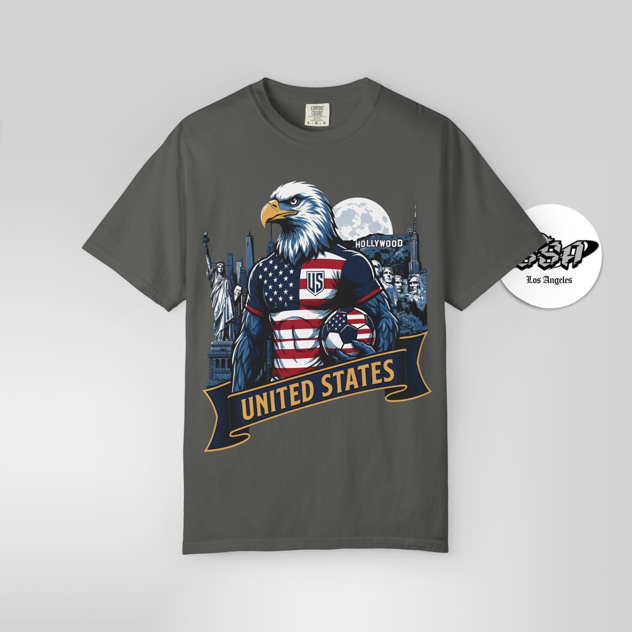 USA Eagle "Striker" Tee | 2026 Host Nation Soccer Fan Gear - Stonk Shark Co.