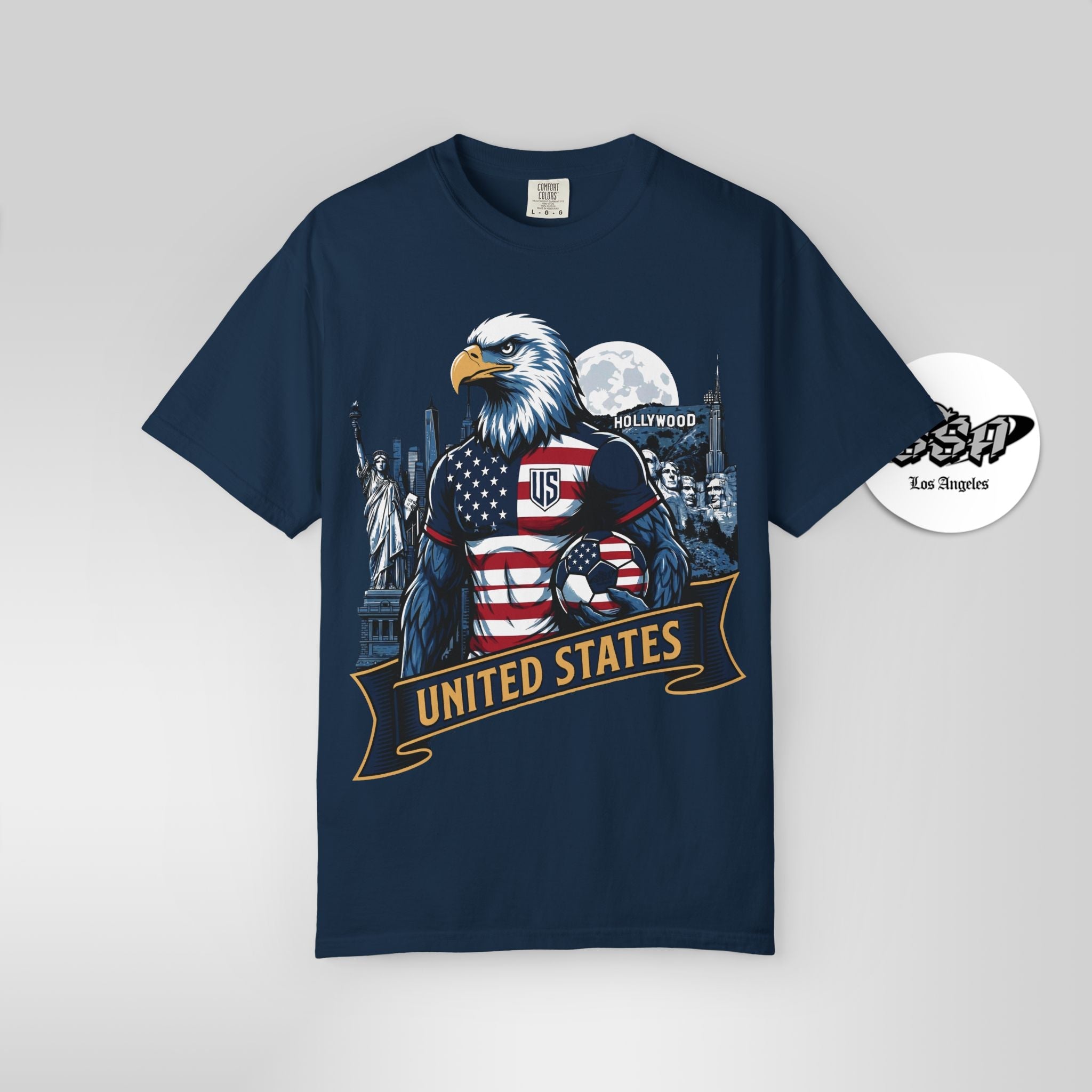 USA Eagle "Striker" Tee | 2026 Host Nation Soccer Fan Gear - Stonk Shark Co.