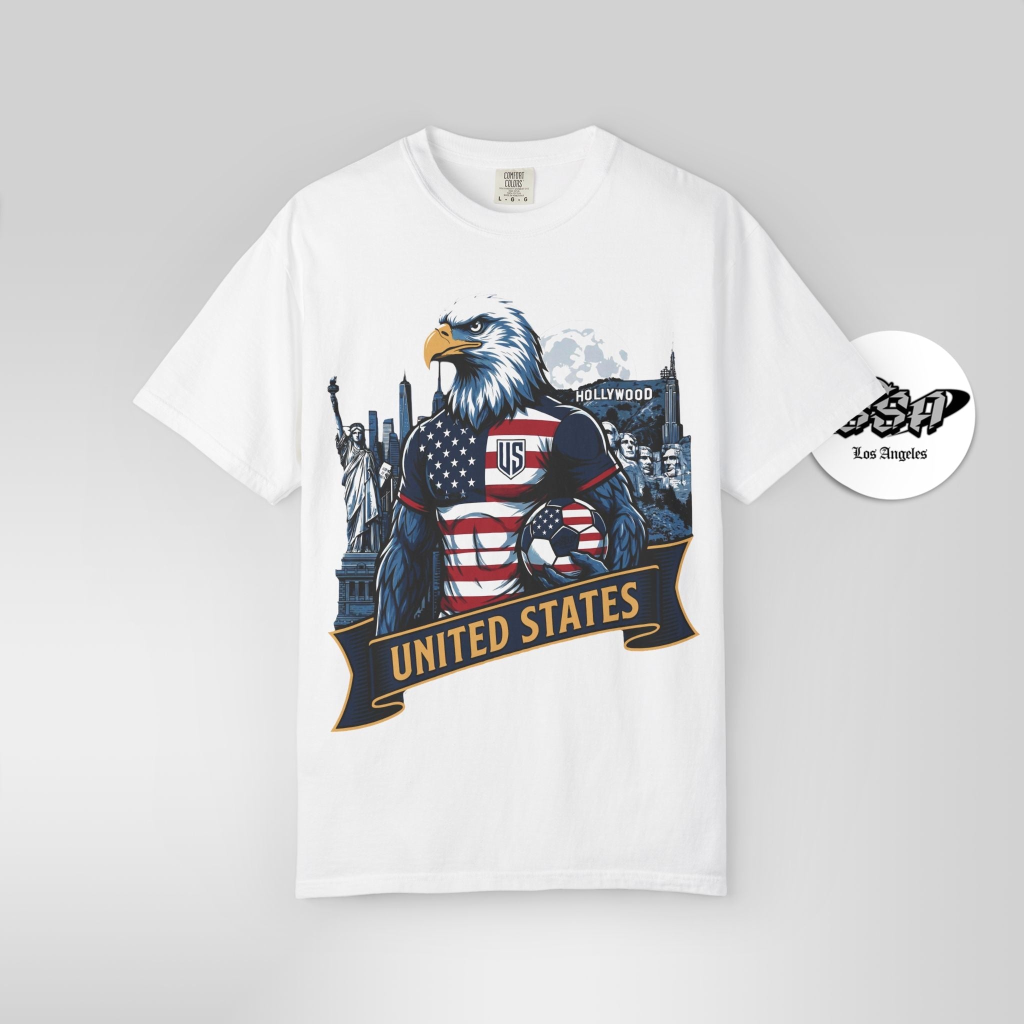 USA Eagle "Striker" Tee | 2026 Host Nation Soccer Fan Gear - Stonk Shark Co.