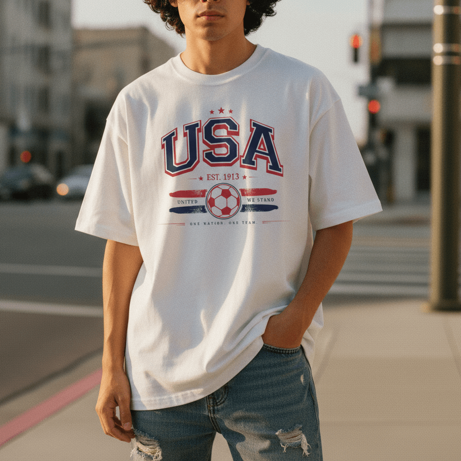 USA World Soccer 2026 United We Stand Graphic Tee - Stonk Shark Co.