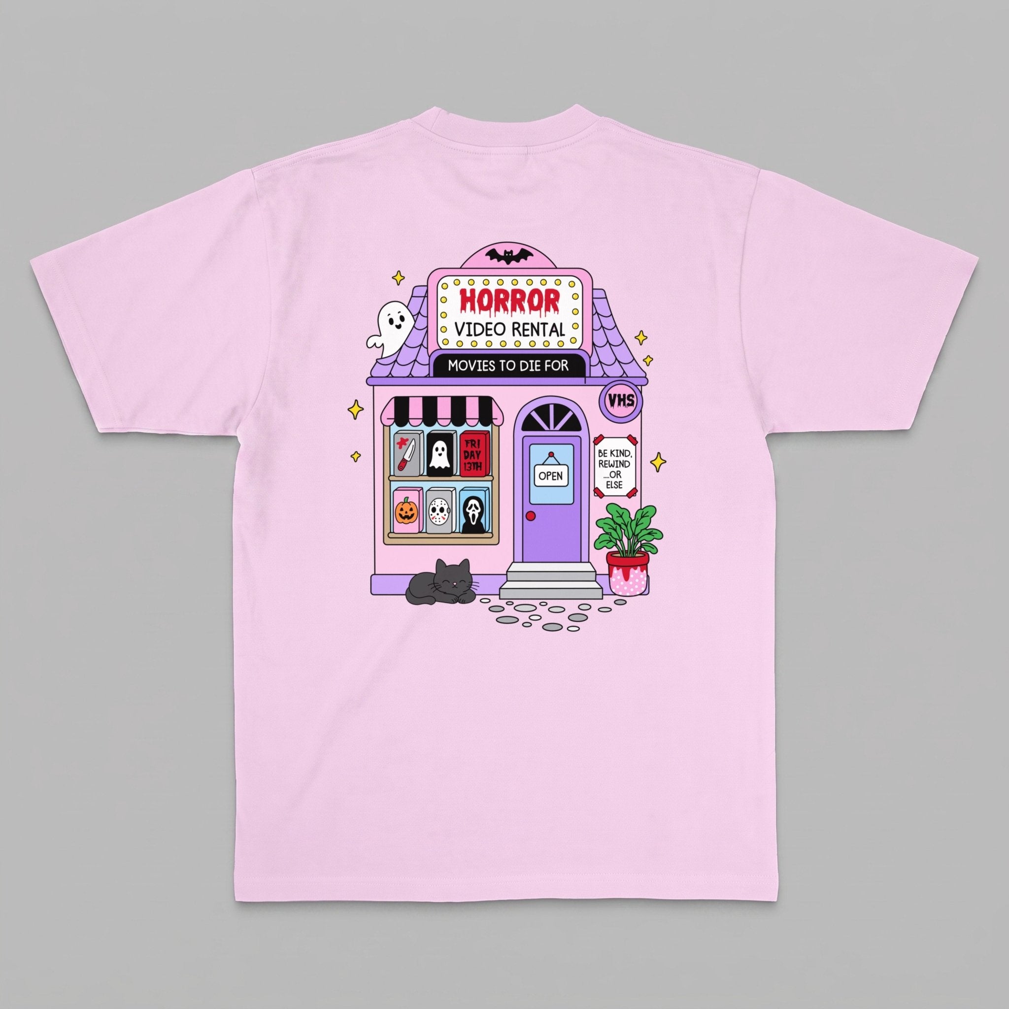 VHS Horror Movie Club Women's Graphic Tee - Stonk Shark Co.