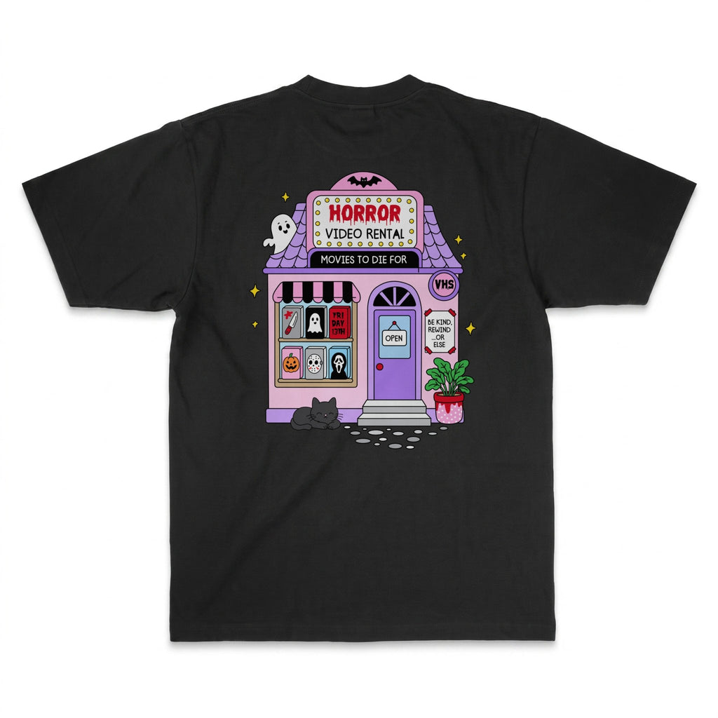 VHS Horror Movie Club Women's Graphic Tee - Stonk Shark Co.