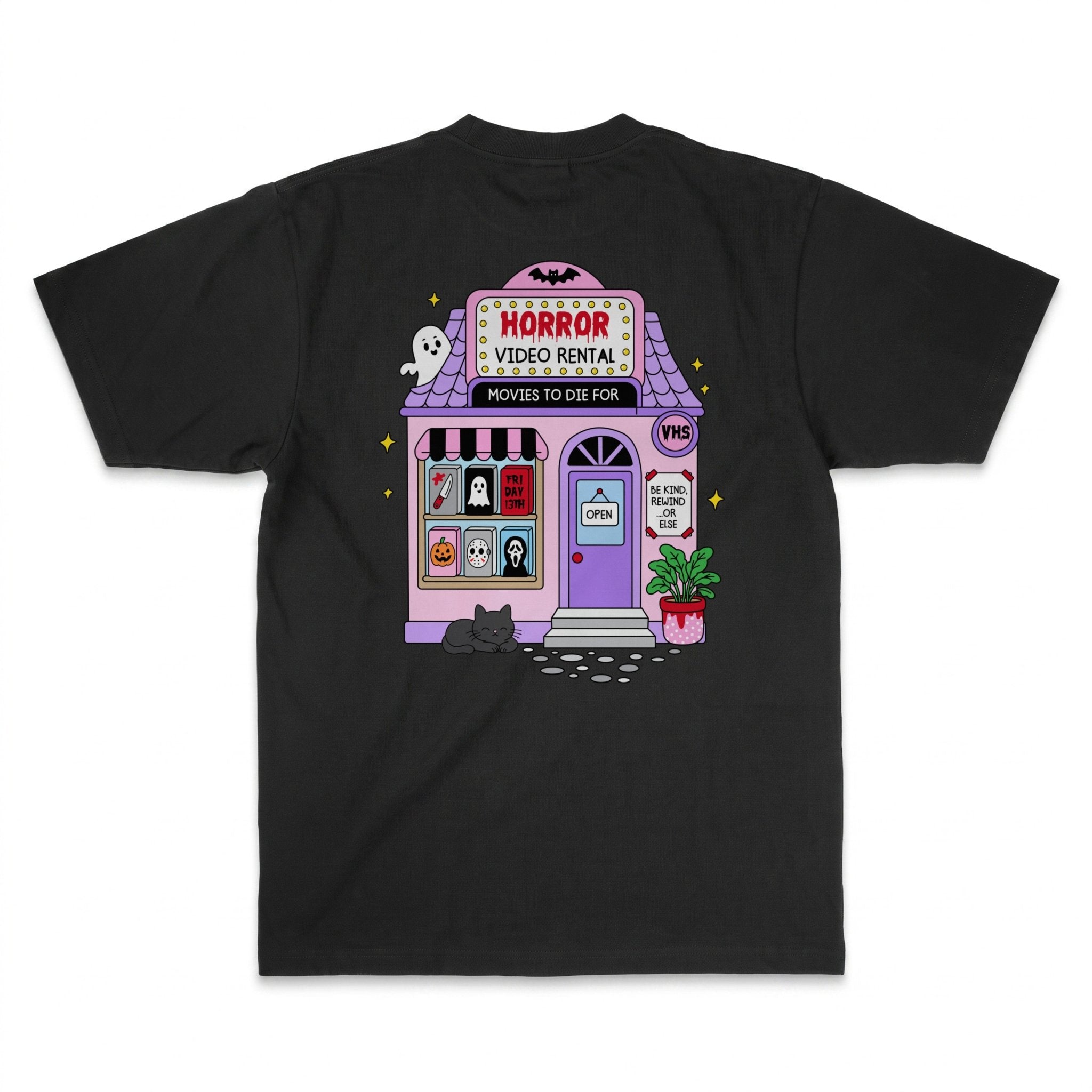 VHS Horror Movie Club Women's Graphic Tee - Stonk Shark Co.