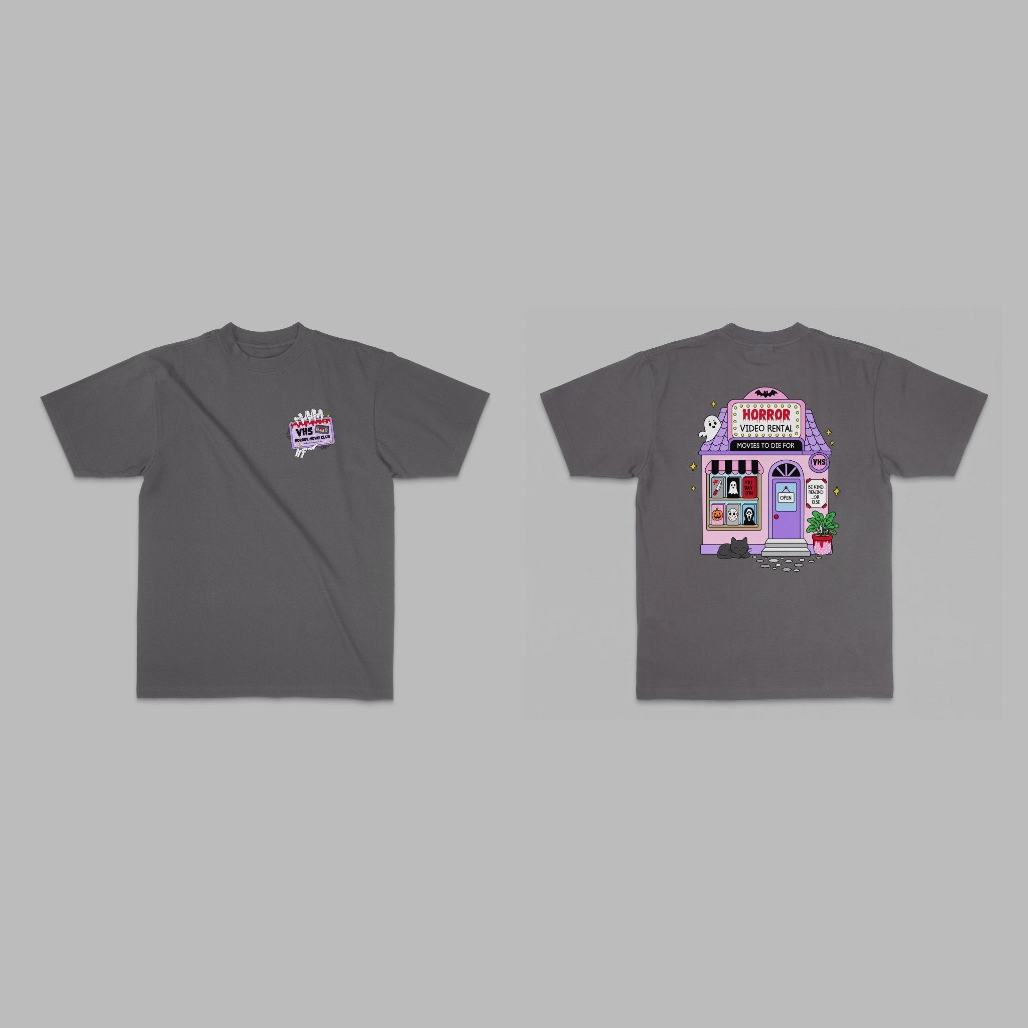 VHS Horror Movie Club Women's Graphic Tee - Stonk Shark Co.