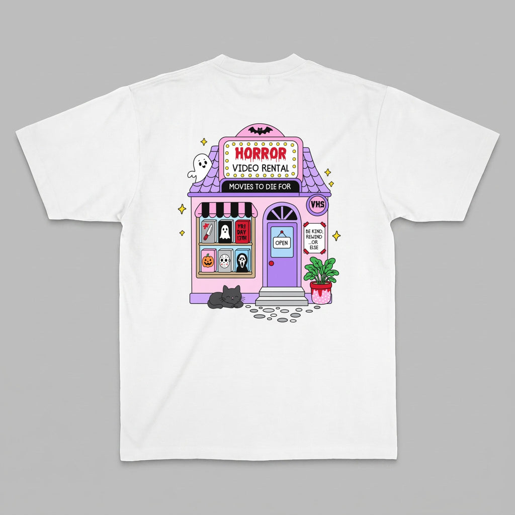 VHS Horror Movie Club Women's Graphic Tee - Stonk Shark Co.