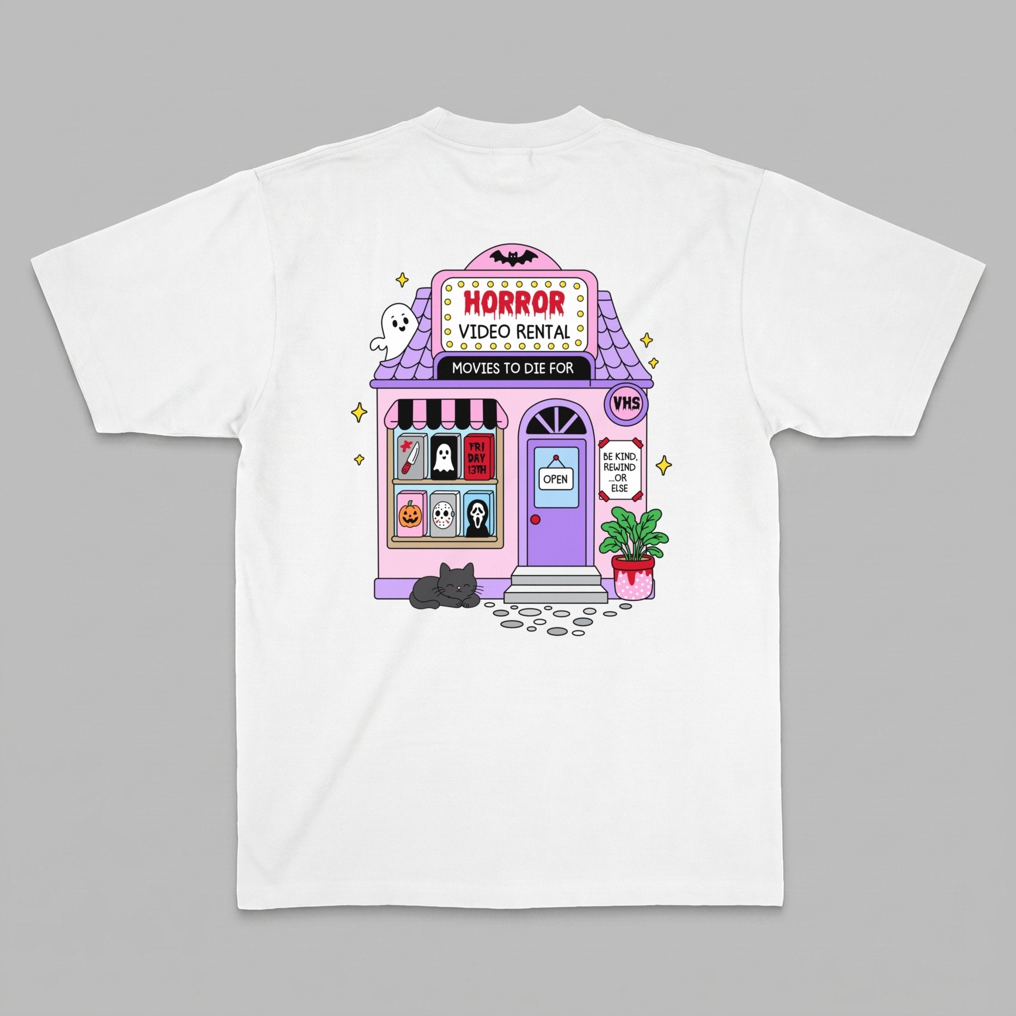 VHS Horror Movie Club Women's Graphic Tee - Stonk Shark Co.