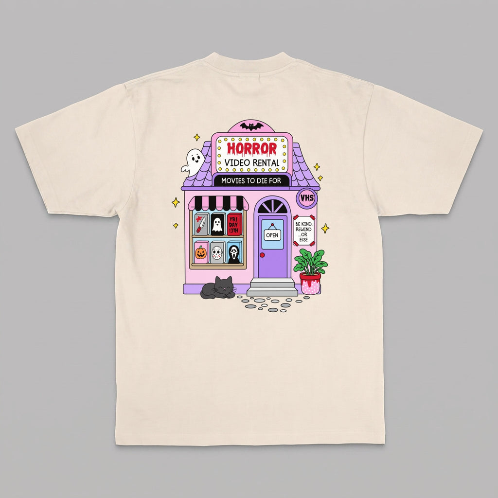 VHS Horror Movie Club Women's Graphic Tee - Stonk Shark Co.