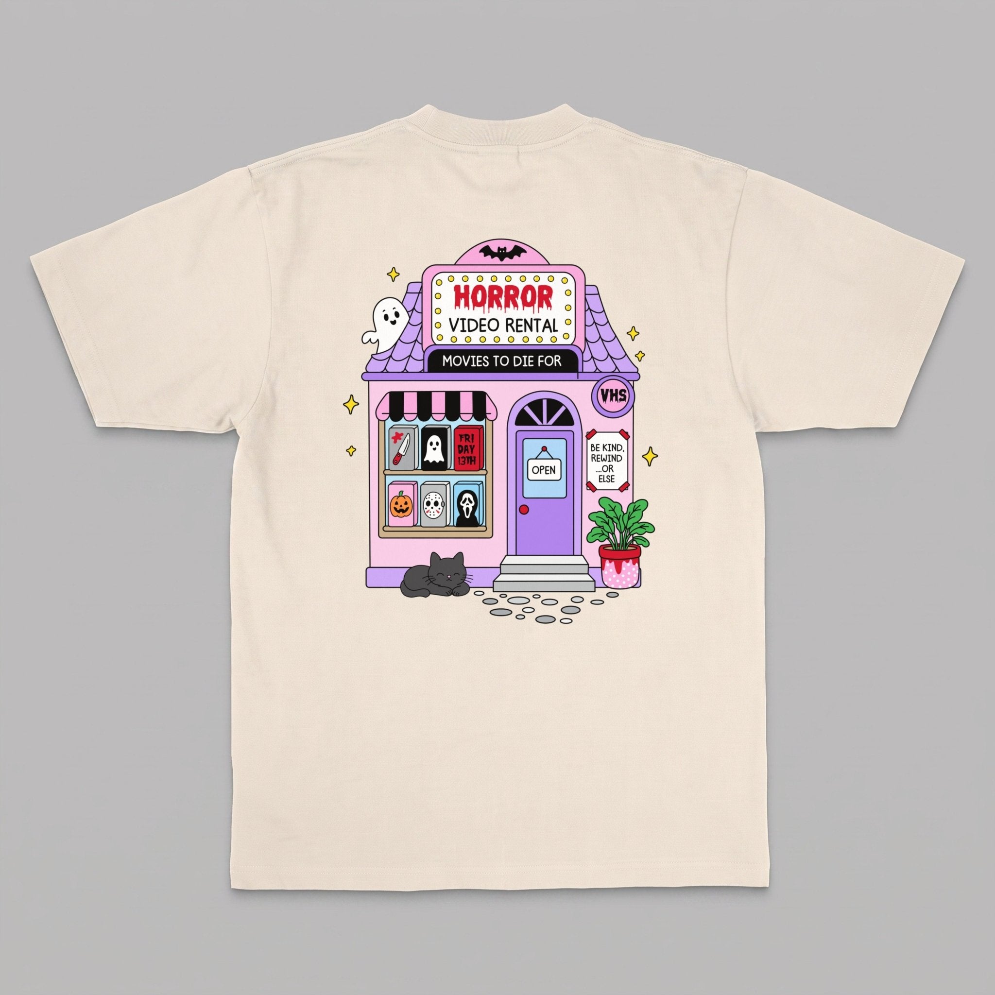 VHS Horror Movie Club Women's Graphic Tee - Stonk Shark Co.
