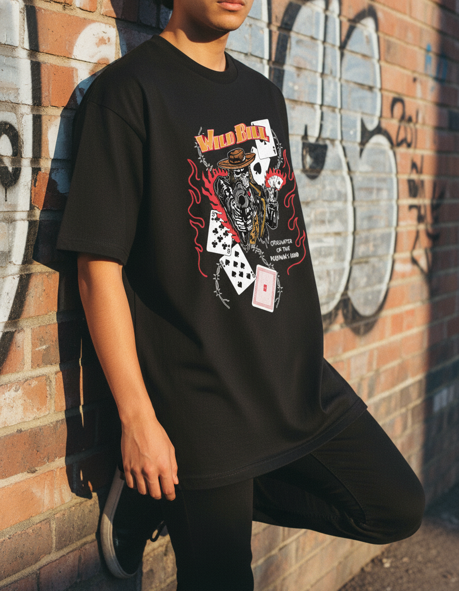 Wild Bill Dead Man's Hand Graphic Tee — Hero shot