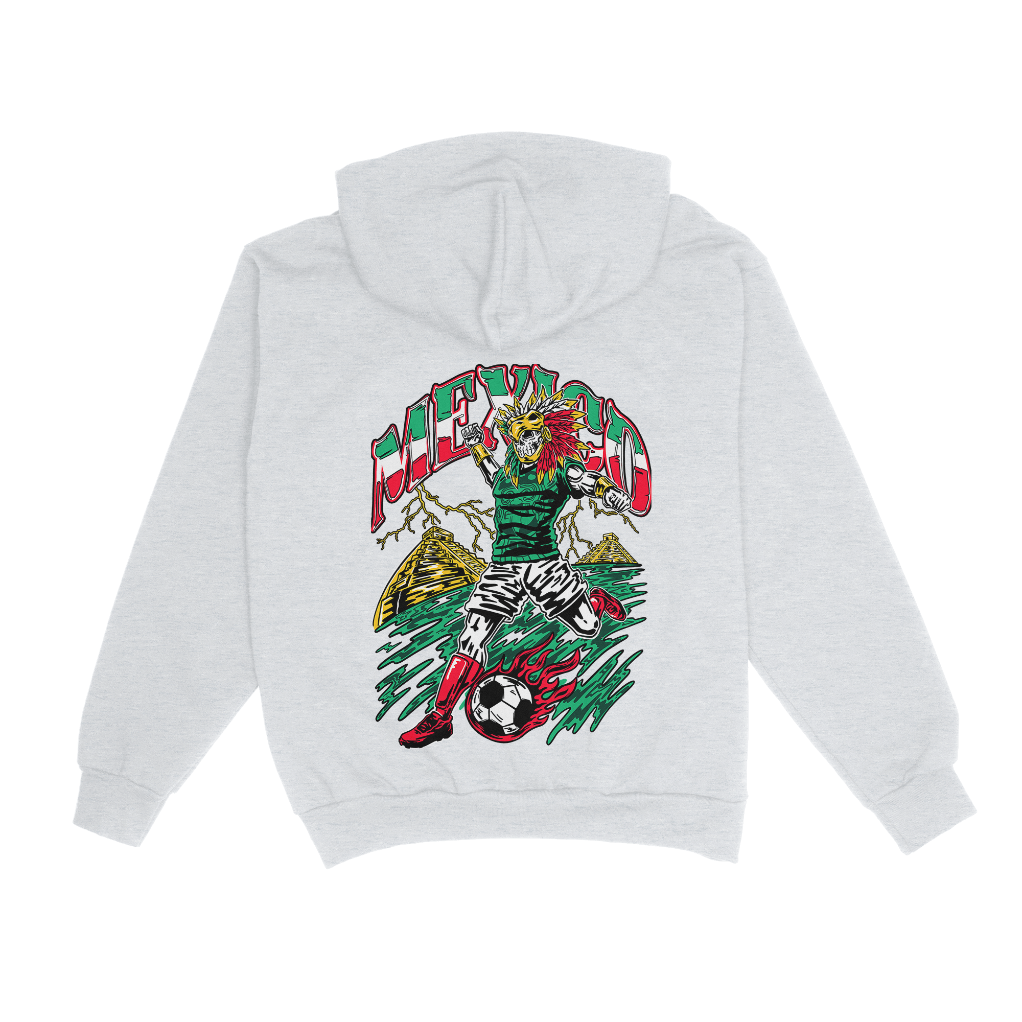 Mexico "Si Se Puede" Aztec Baller, Soccer Hoodie / Crew - Stonk Shark Co.
