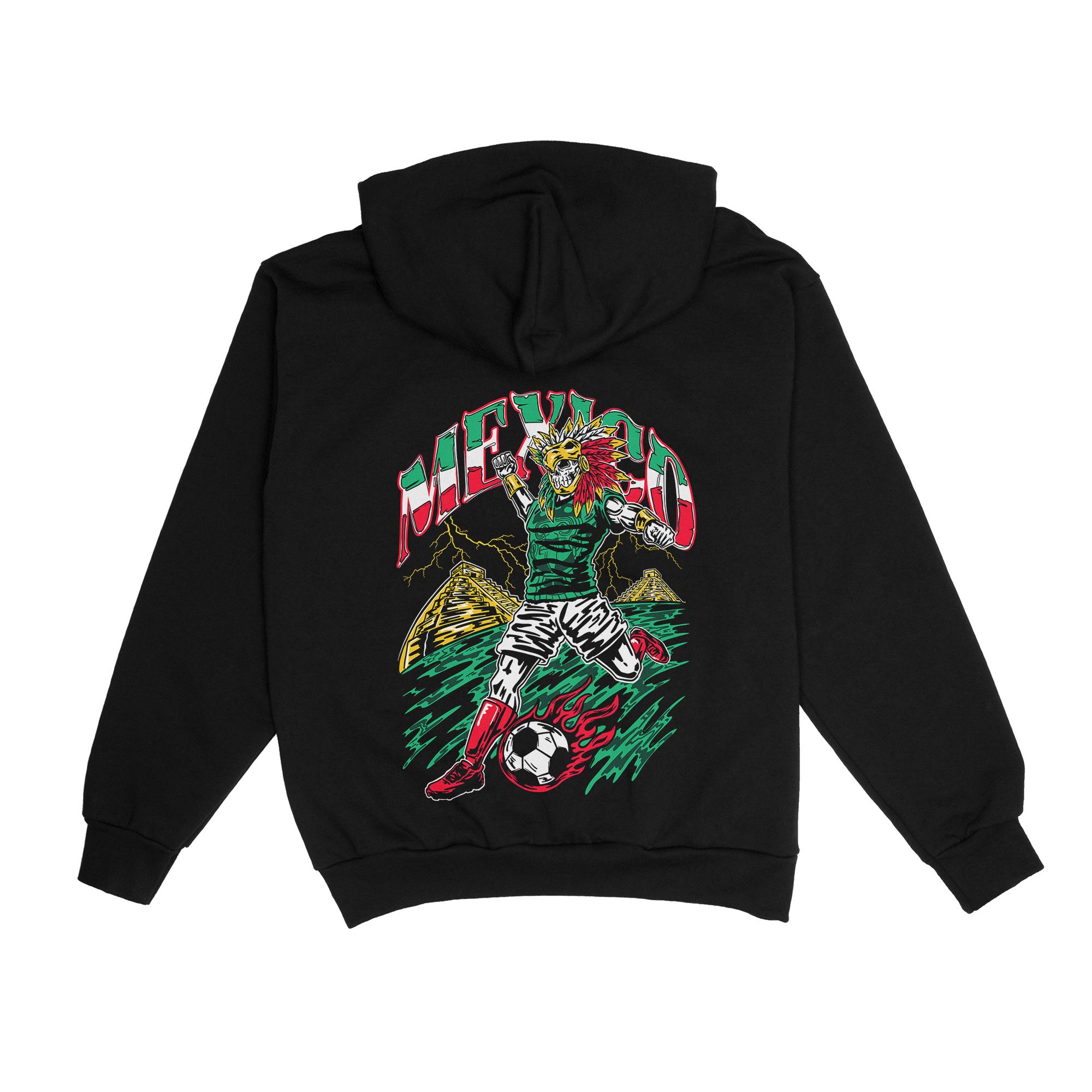 Mexico "Si Se Puede" Aztec Baller, Soccer Hoodie / Crew - Stonk Shark Co.
