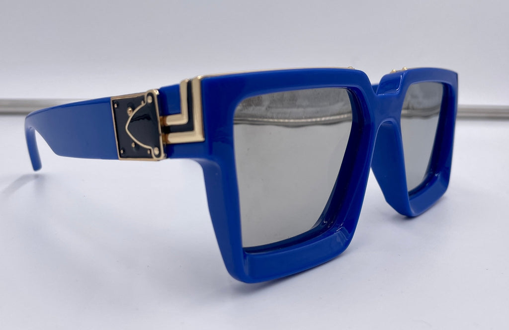 Retro Square Trillionaire Thick Frame Fashion Sunglasses - Stonk Shark Co.