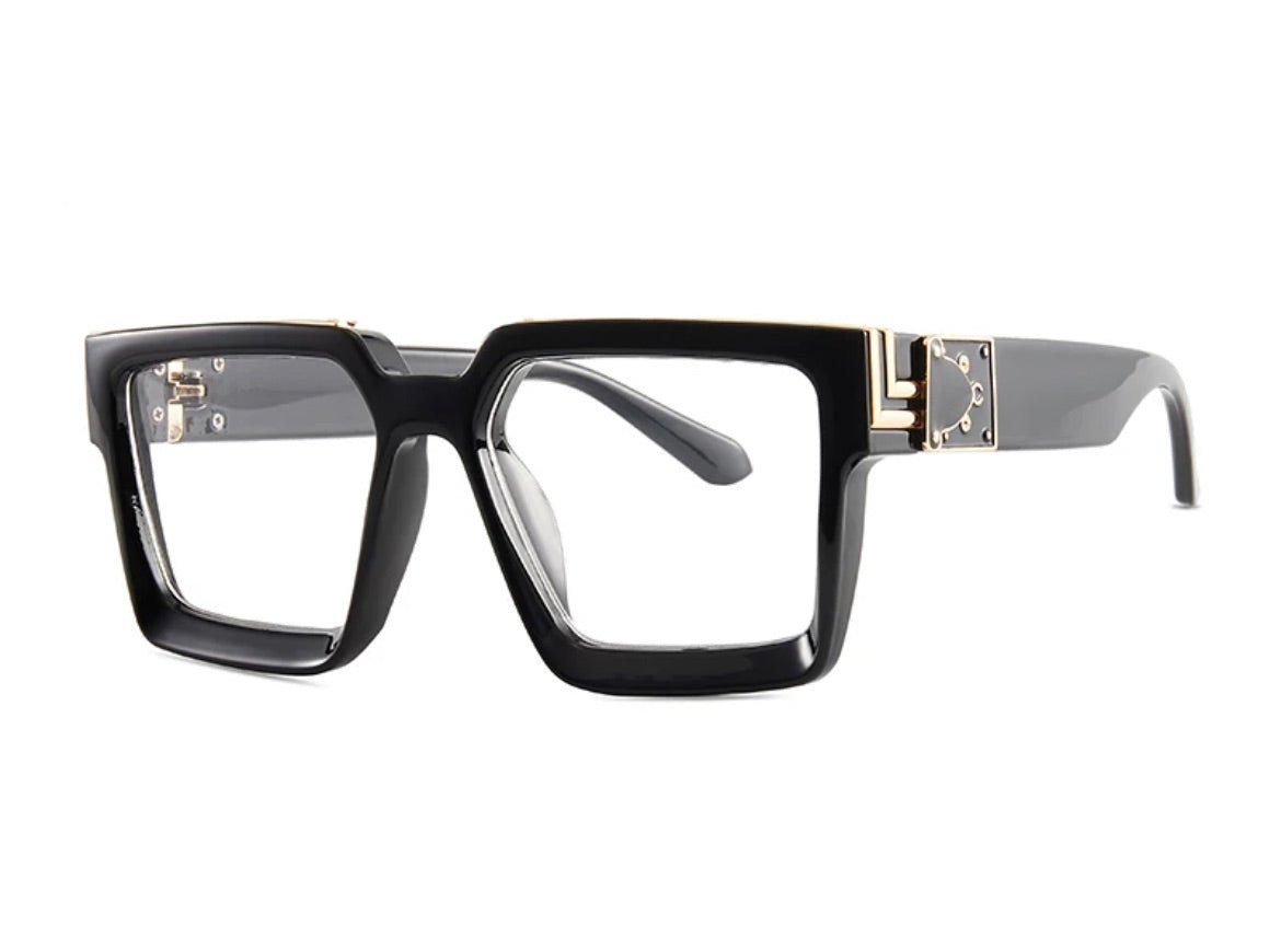 Retro Square Trillionaire Thick Frame Fashion Sunglasses - Stonk Shark Co.