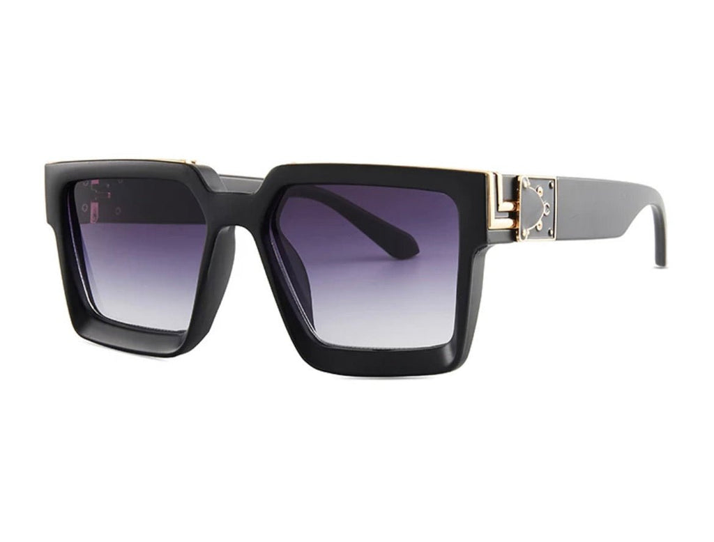 Retro Square Trillionaire Thick Frame Fashion Sunglasses - Stonk Shark Co.
