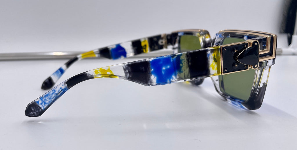 Retro Square Trillionaire Thick Frame Fashion Sunglasses - Stonk Shark Co.