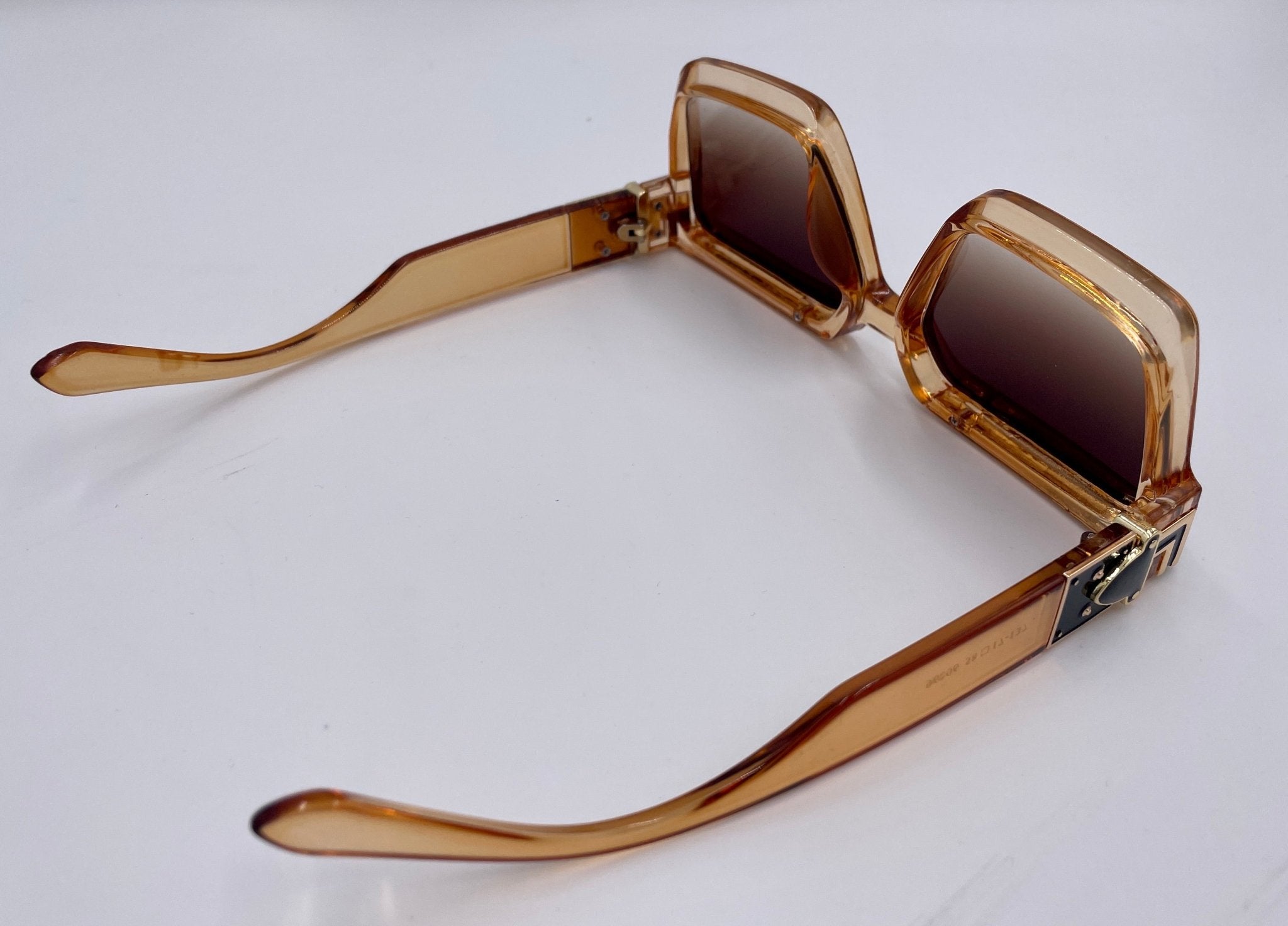 Retro Square Trillionaire Thick Frame Fashion Sunglasses - Stonk Shark Co.