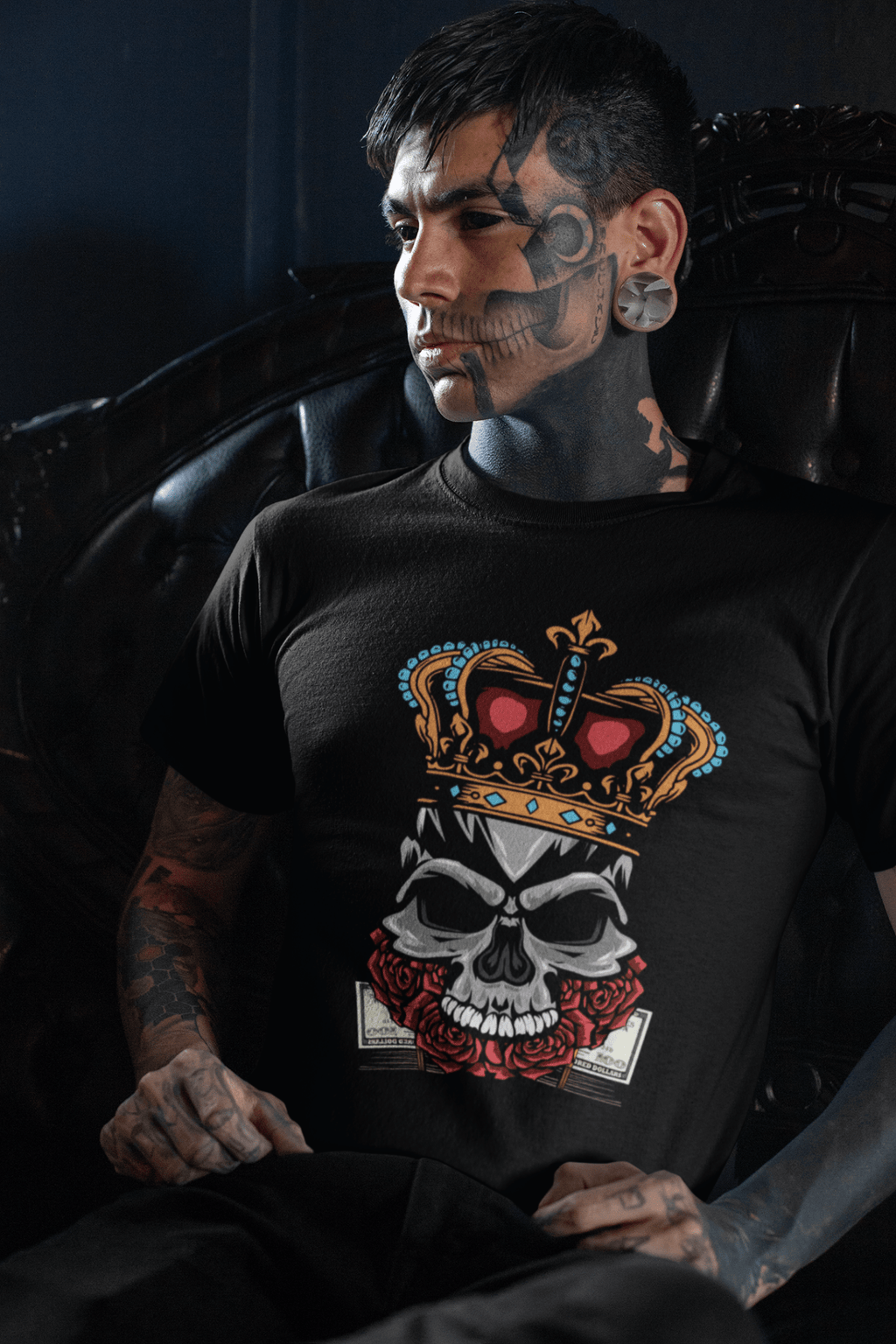 Skull King "Get Money" Tee - Stonk Shark Co.