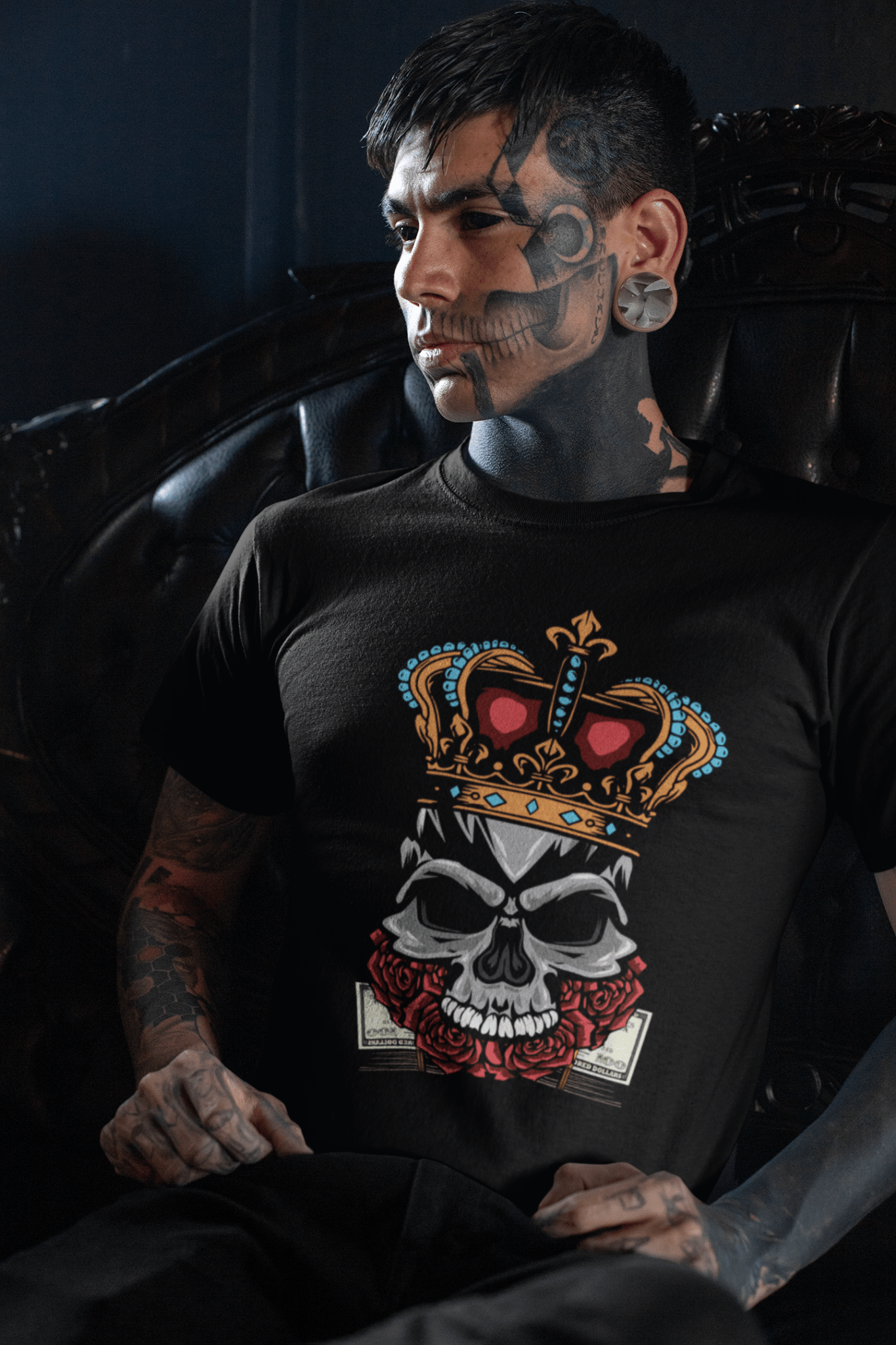 Skull King "Get Money" Tee - Stonk Shark Co.